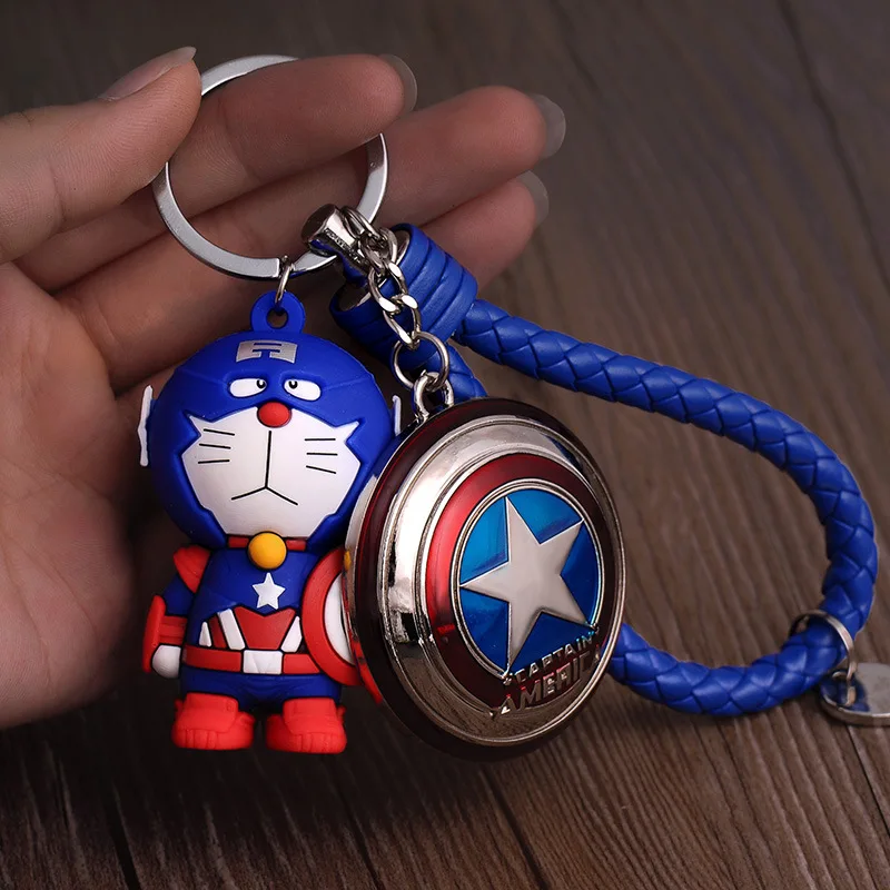 Новый Marvel Супер Герои серии брелок Jingle Cat Капитан Америка Кукла Дизайн брелка для
