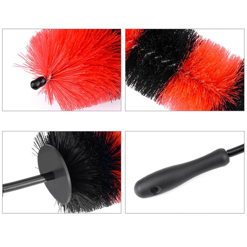 360 ° щетка для очистки обода колеса длинная мягкая щетиная автомобиля детали шины