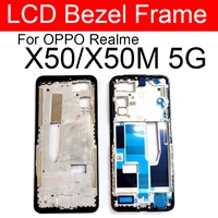 lcd screen display with frame housing case for oppo realme x50 x50m 5g lcd digitizer assembly with frame replacement parts