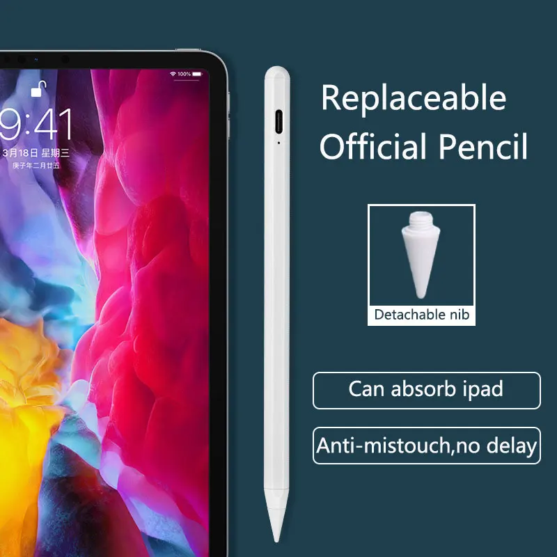 

Стилус для iPad ручка с наклоном iPad карандаш для всех Apple iPad перечисленных после 2018 для iPad Pro 11 12,9 дюймов iPad Air 3 и 4