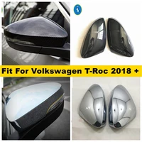 exterior accessories door rearview rearview mirror housing protector shell cover trim fit for volkswagen t roc t roc 2018 2022