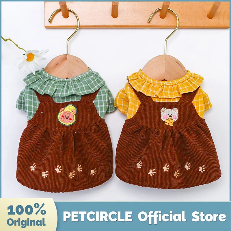 

PETCIRCLE одежда с принтом в виде собак авокадо сыр; Платье с медведем для маленьких собак Щенок, домашнее животное, кот всесезонные чехол для мо...