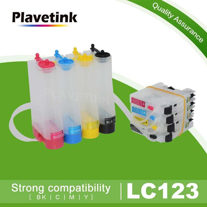 Plavetink LC123 CISS система поставки чернил для Brother MFC J4410DW J4510DW J4610DW J4710DW J470DW J6920DW принтер