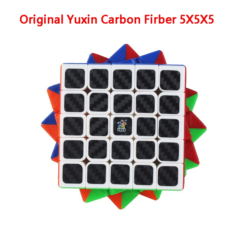 Магические кубики Yuxin 64 мм 5x5x5 из углеродного сплава скорость 5x5 Magico Cubo