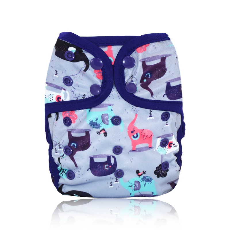 XS180 Miababy один размер тканевые подгузники, моющиеся и многоразовые, подходит для детей 3-15 кг - Цвет: XS180