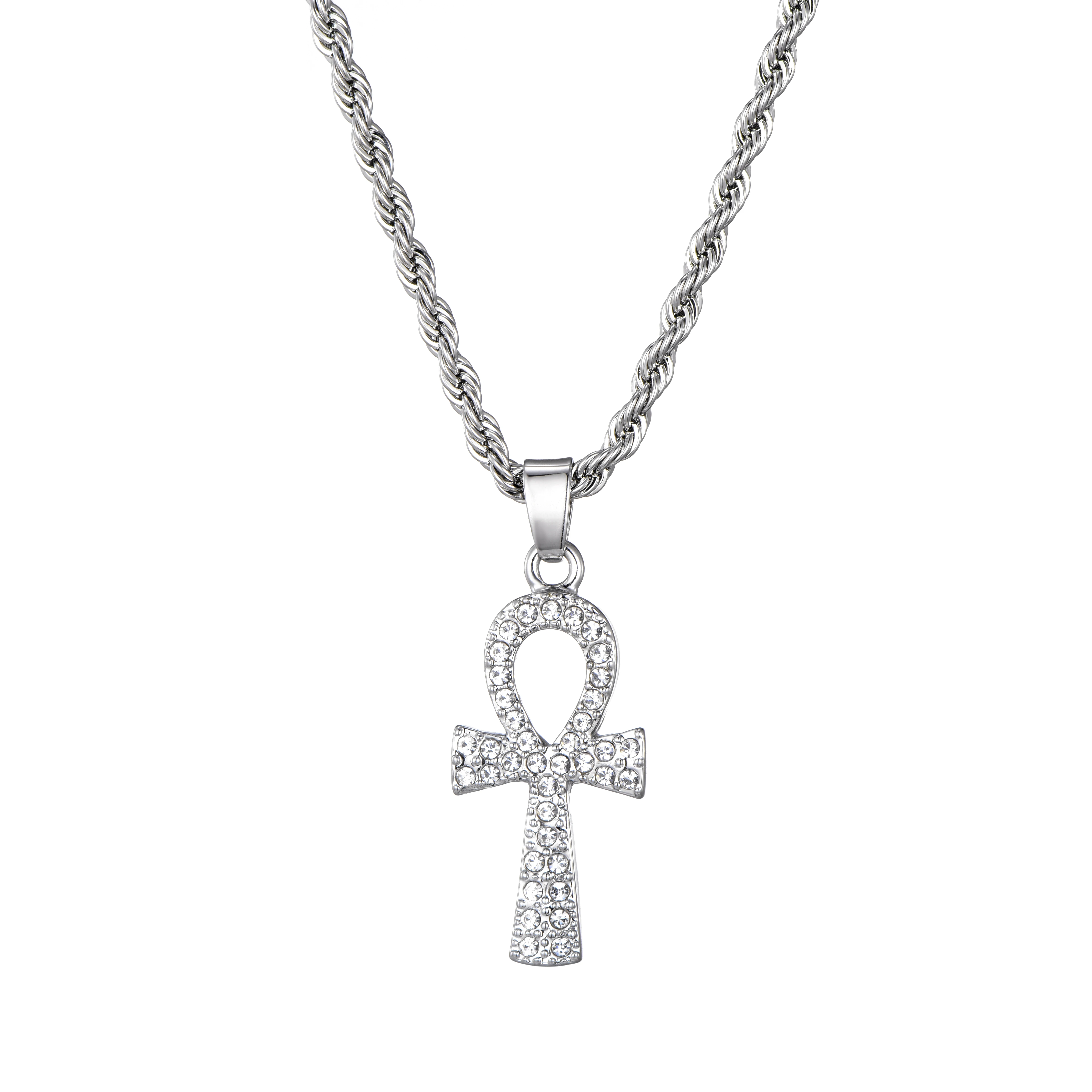 Ожерелье в стиле хип хоп из сплава украшенное кристаллами украшение на ногу для