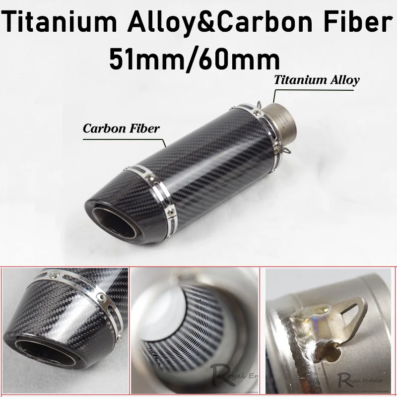 Выхлопная труба для мотоцикла R1 R3 R6 FZ6 универсальная Входная из титанового сплава