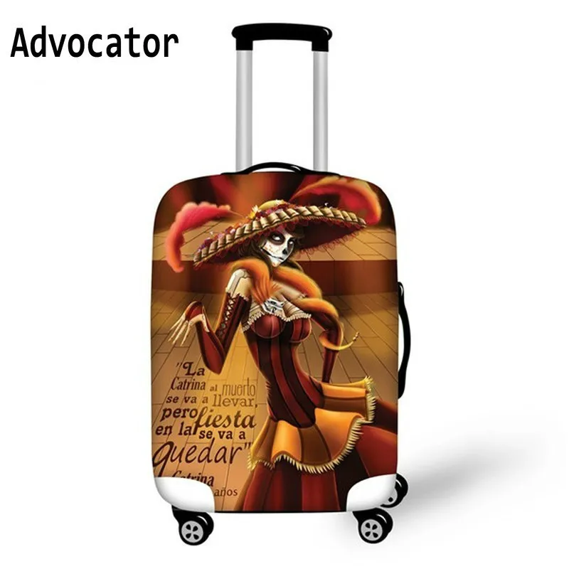 ADVOCATOR Cool Skull Floral Travel Suitcase Protective Cover Dust Waterproof Luggage-cover 18-28Inch Case Fashion Elastic Covers