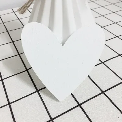 M 1 PC White heart Ins деревянная детская комната одежда крючок Настенная Наклейка Фламинго Лебедь Единорог крест Кролик Летучая мышь кролик вешалка с бантом крюк украшение дома - Цвет: M 1 PC White heart