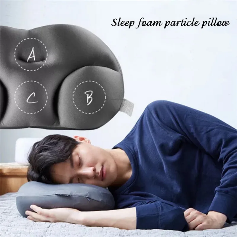 Deep Sleep Addiction 3D Pillow Ergonomic Washable Travel Neck Pillows Head Rest Cushion With Micro Airballs Filling|Подушки на