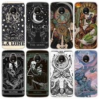 Witches moon Tarot Mystery totem Phone Case For Motorola Moto Power Play Plus G30 One Fusion Vision Action