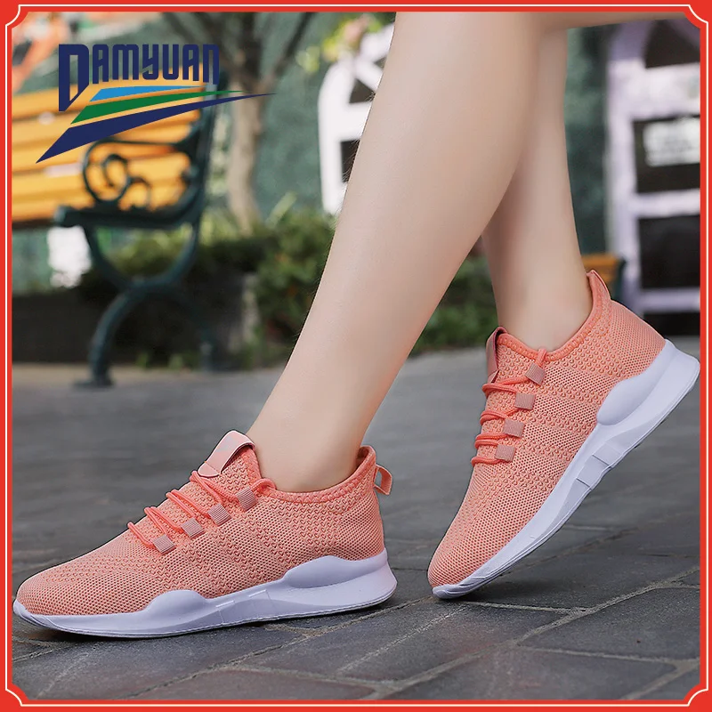 Женские легкие кроссовки повседневная обувь на плоской подошве Женская Удобная