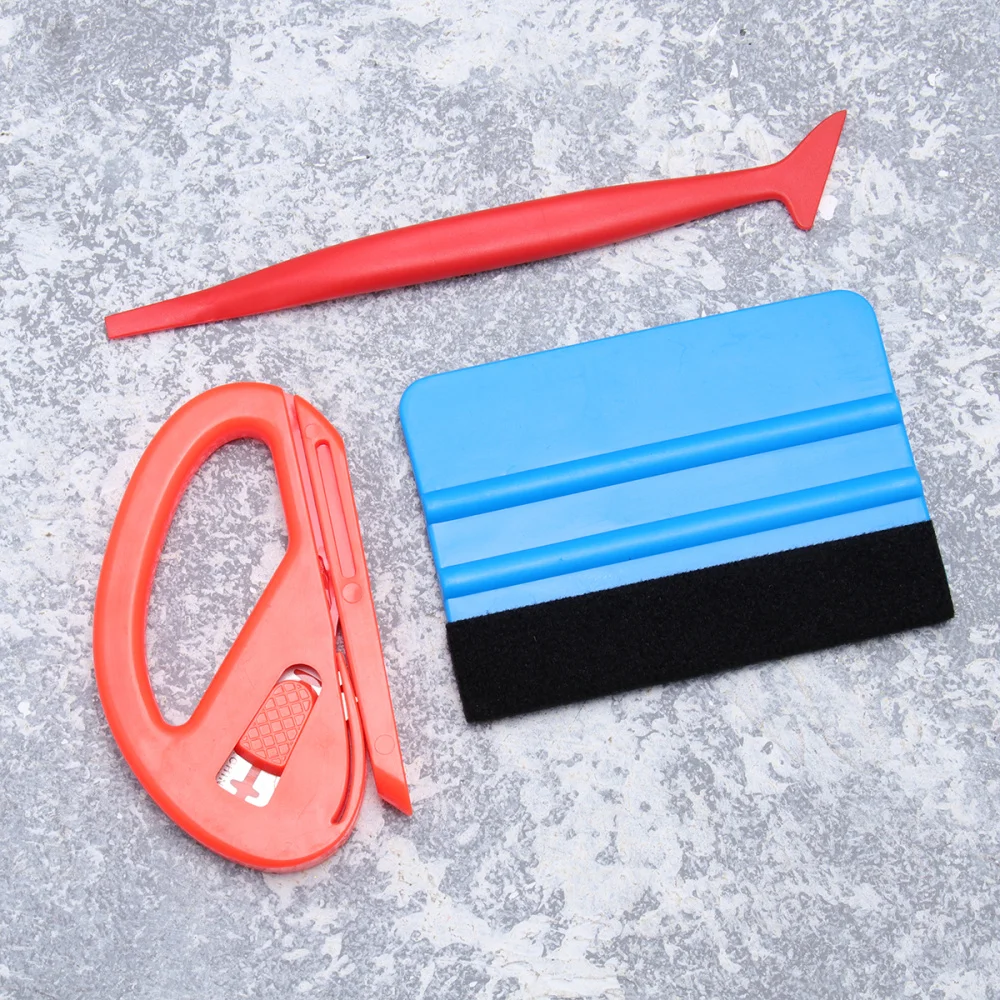 

3 in 1 Car Film Tool Set Scraper Car Film Installation Finishing Tools