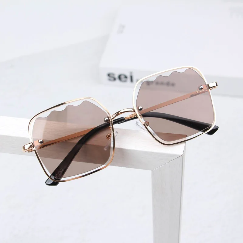 Детские солнцезащитные очки для маленьких мальчиков и девочек UV400 с золотой