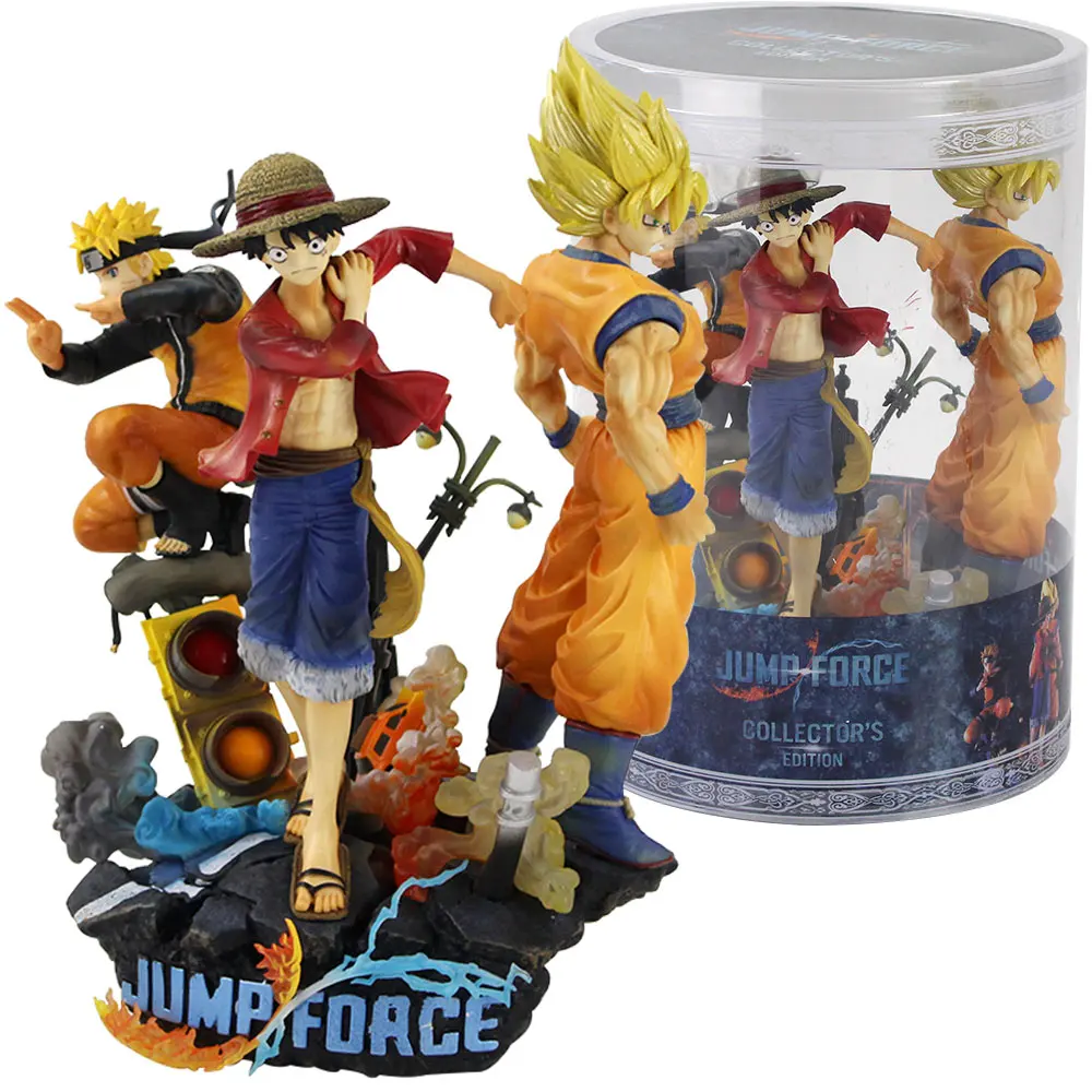 28 см Jump Force Dragon Ball наруто одна деталь фигурка игрушки Коллекционная модель куклы Луффи Узумаки Сон Гоку аниме персонажи