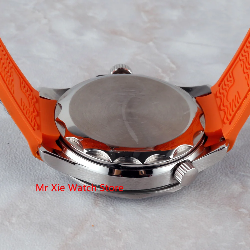 

Bliger 41mm Automatic Mechanical Mens Watch GMT Movement Luxury Luminous Waterproof Calendar Sapphire Glass Clock Wristwatch Men
