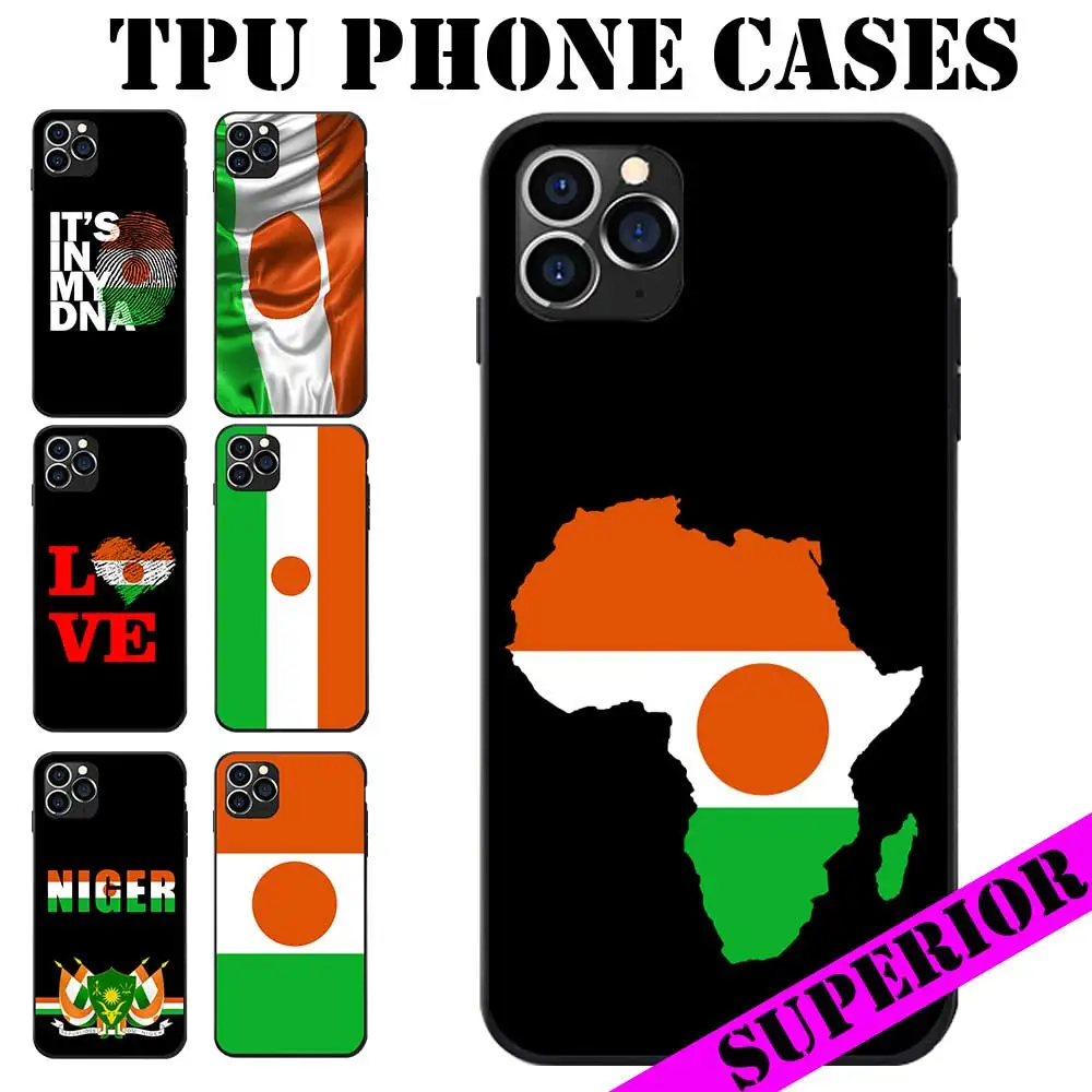 2020 флаг Нигер пальто руки тема Мягкий ТПУ телефонные чехлы для Samsung A20 50 70 M20 30 S7 S8 S9