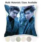 Наволочка для подушки Tvxq, наволочка из хлопка и льна, наволочка для подушки Tvxq Idol Singer Kpop группа, креативный трендовый винтажный подарок, маленький большой