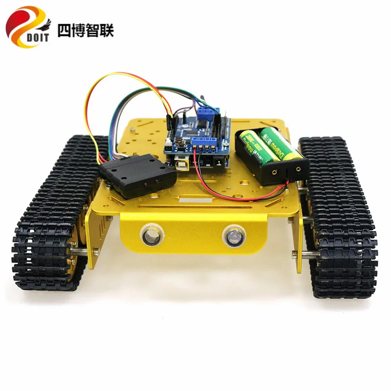 Геймпад SZDOIT PS2 с ручкой металлическое умное шасси для танков гусеничный