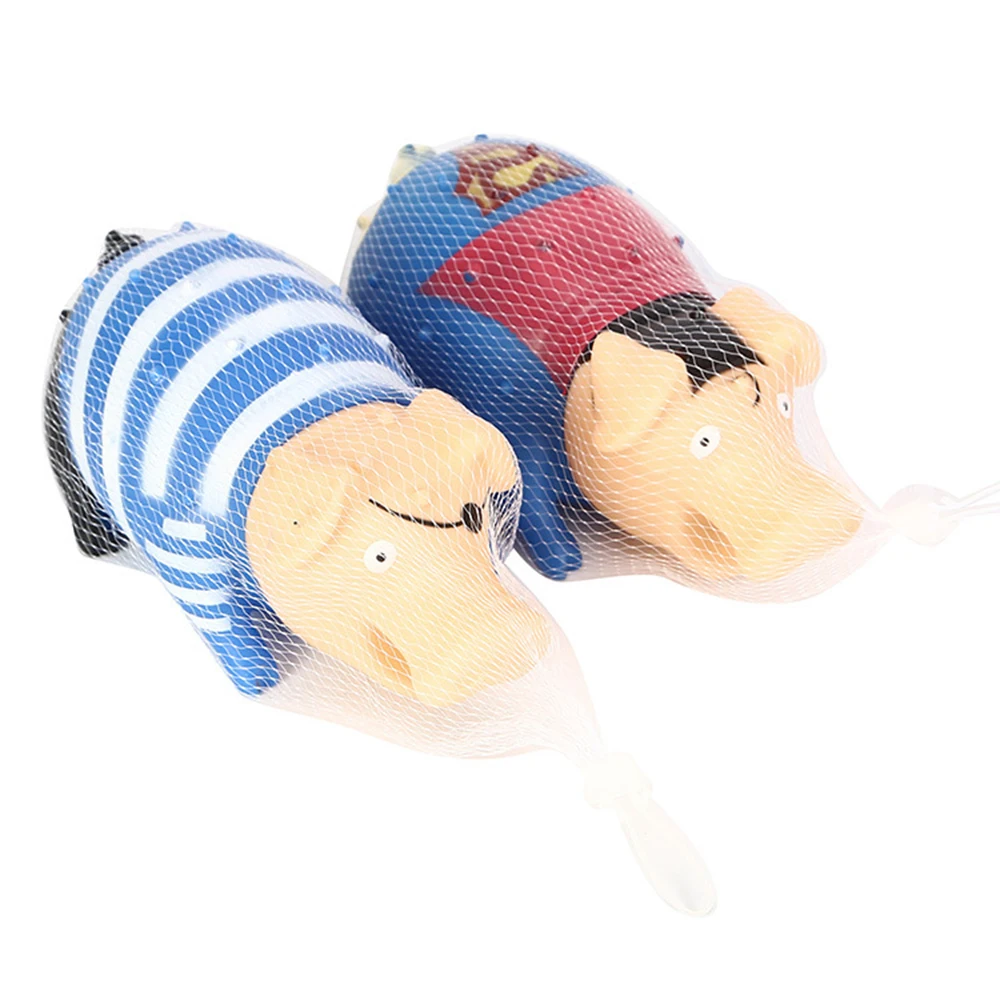 Новые милые 22 см игрушки собаки розовый кричащий резиновая свинка для домашних