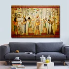 Ретро Египетский стиль, рисунок, холст, живопись, плакаты и принты, квадраты, Настенная картина для гостиной, украшение для дома, куадро