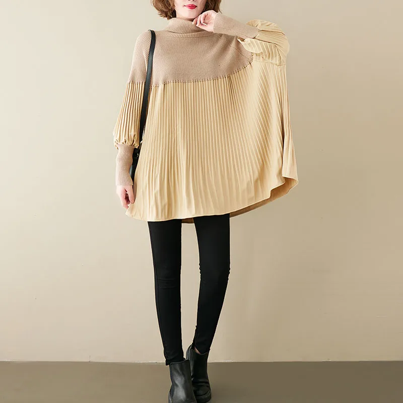 

Oversized Knitting Turtleneck Sweaters 2021 Autumn Winter Fashion Long Sleeve Knit Pullover Sweater Women Vintage Sweaters 100kg
