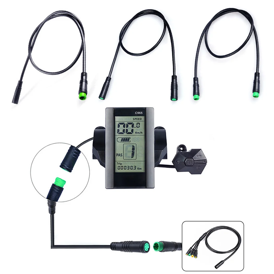 

56cm 5pin Bafang Motor Extension Cable Electric Bicycle Scooter Computer LCD Display Extension Cable Ebike Accessories Parts