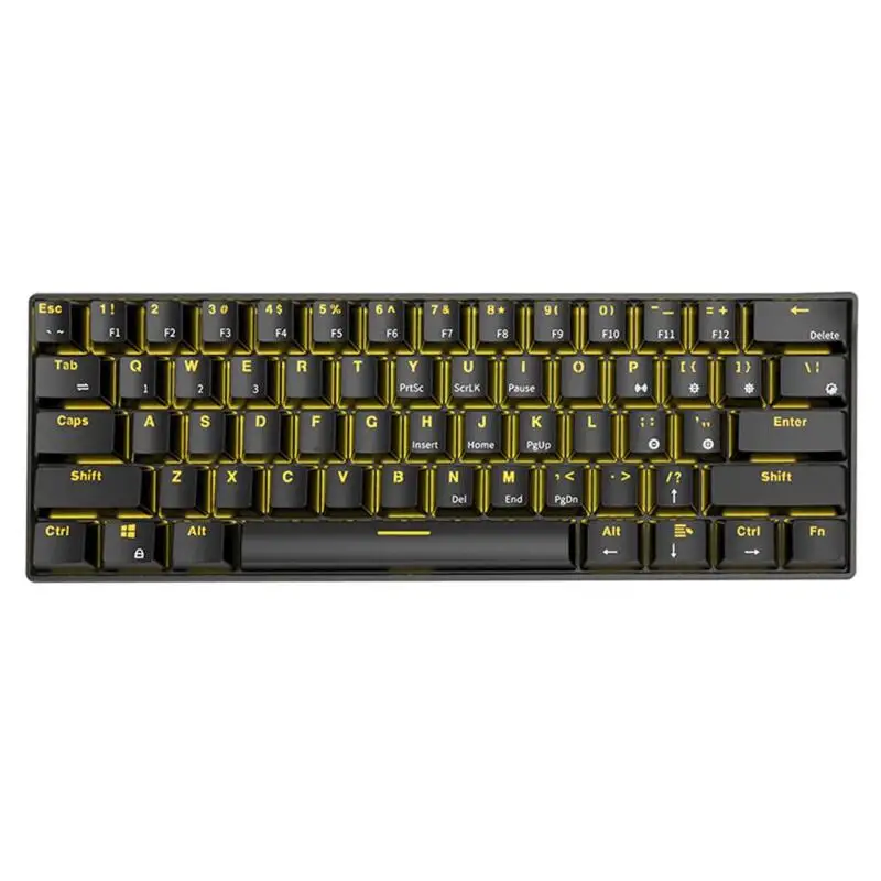 

RK61 Wireless Bluetoot Mechanical Gaming Keyboard 61 Keys RGB Single Backlight Mechanical Green Shaft Game Keyboard
