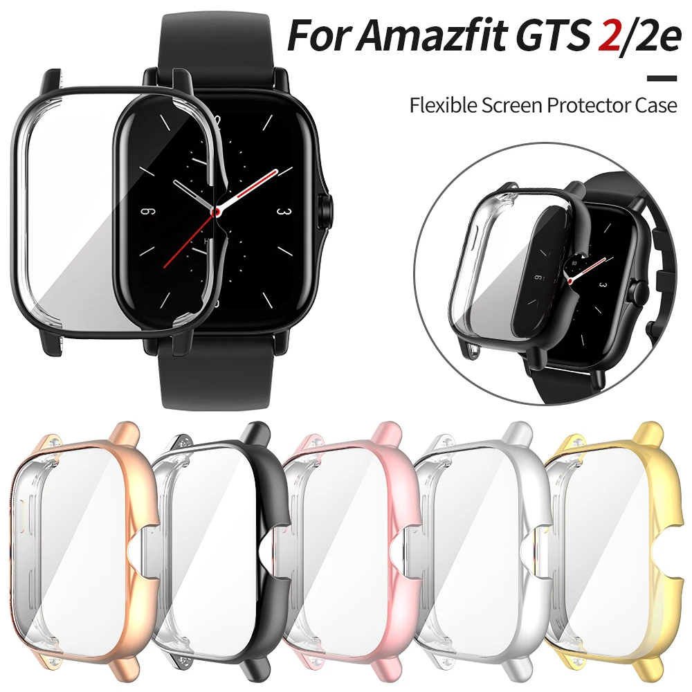 

Lightweight Soft TPU Cover for Huami Amazfit GTS 2 2e Case Gts2 Scratch-resistant Shell Screen Protector Bumper Slim Accessories