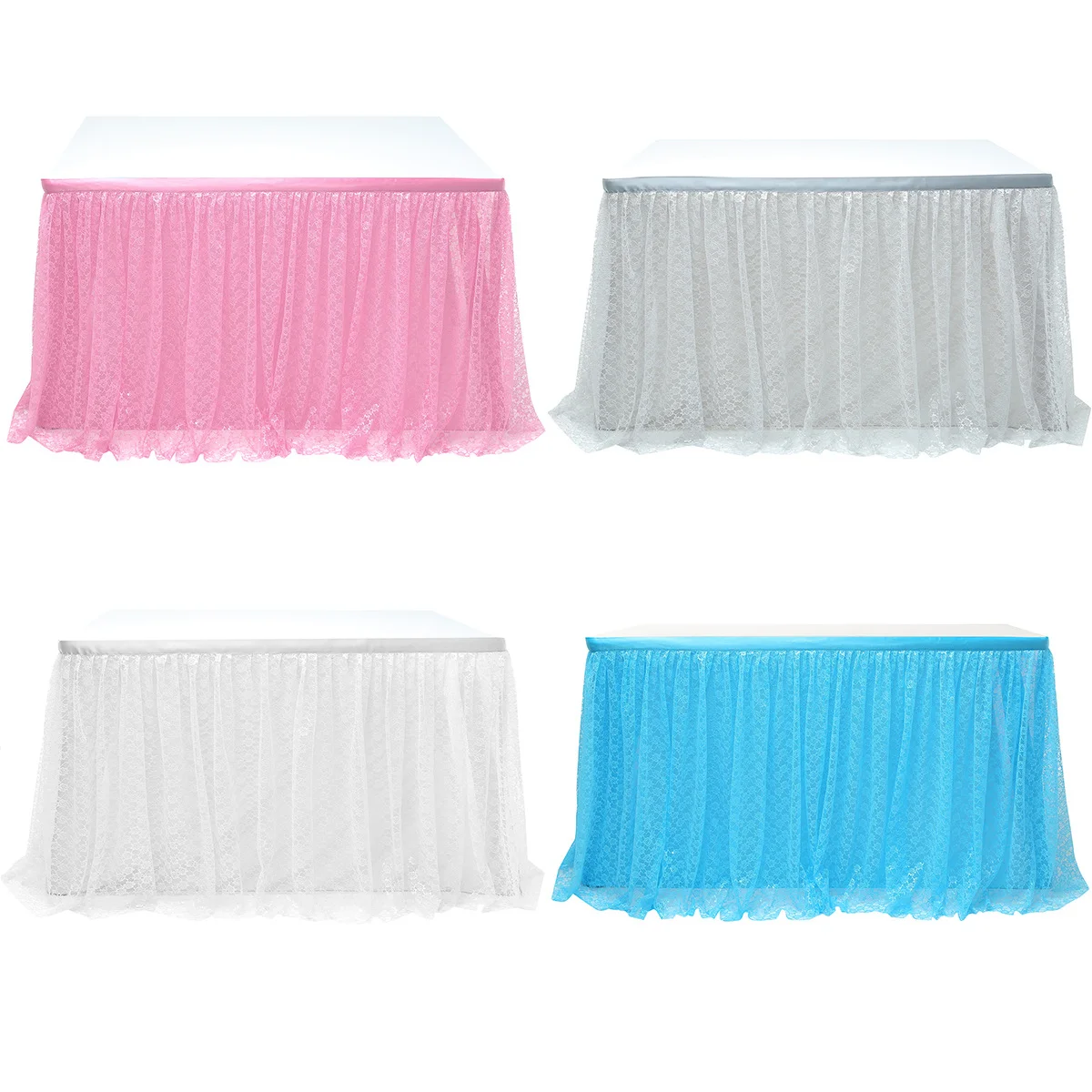 Свадебная Тюлевая юбка пачка скатерть розовый детский душ на день рождения белое