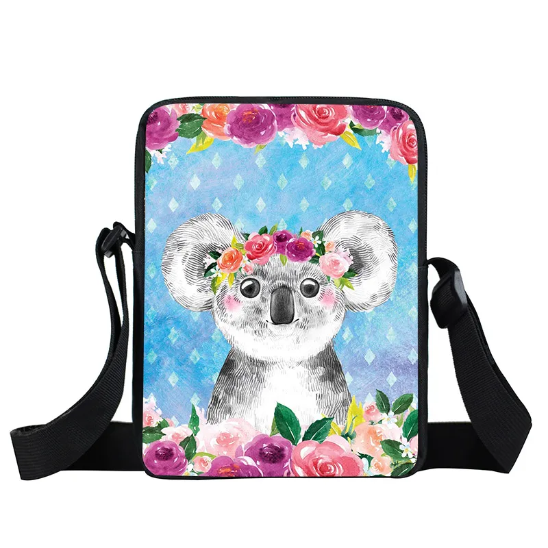 Сумка через плечо Kawaii Animal Koala мини сумка мессенджер для мальчиков и девочек книг