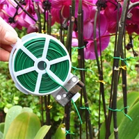 203050100m garden cable tie plant twist tie with cutter gardening reusable plant flower wire cable with slicer dropshipping