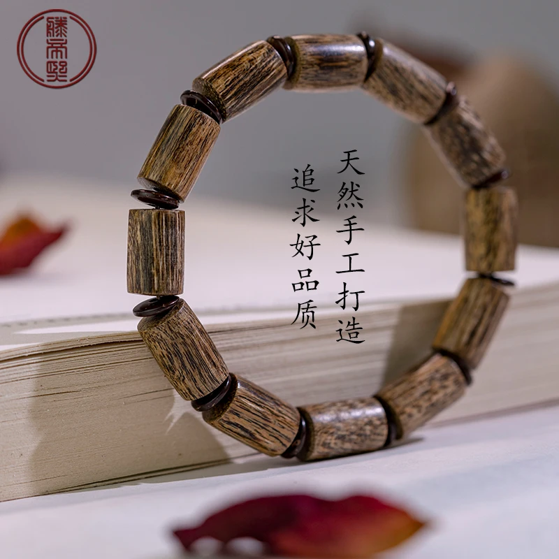 Натуральный Kalimantan ароматная ручная струна для женщин и мужчин бусины из