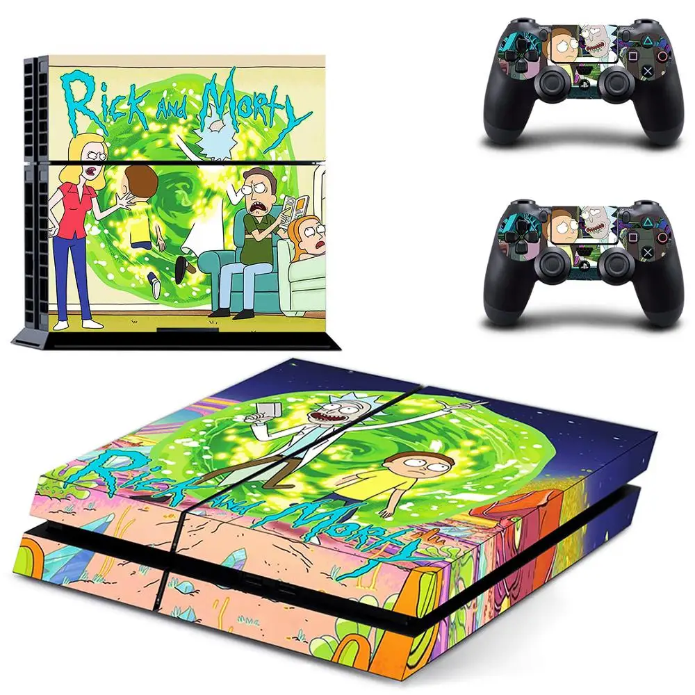 Стикер s Rick and Morty наклейка для PS4 PS 4 Play station наклейки виниловые Pegatinas консоли playstation