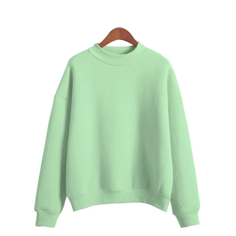 

2020 European and American autumn and winter plus velvet thickening new round neck loose casual T-shirt 1463