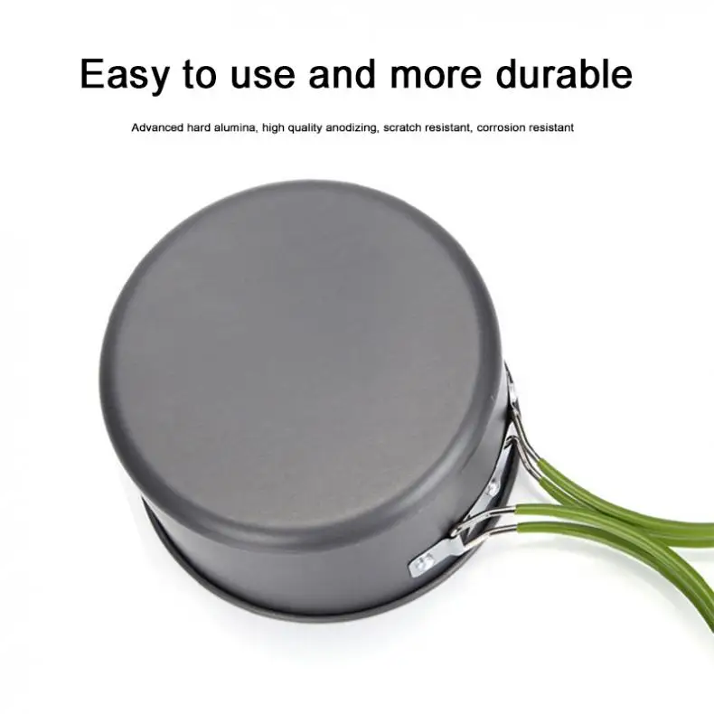 

Ultralight Camping Cookware Utensils outdoor tableware set Hiking Picnic Backpacking Camping Tableware Pot Pan 1-2persons