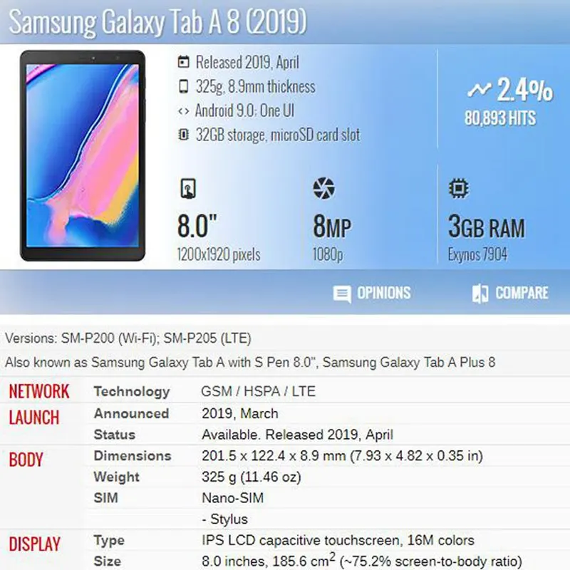 Кожаный чехол с тиснением подсолнуха для Samsung Galaxy Tab A 8 0 2019 S-Pen SM-P200 отделением карт