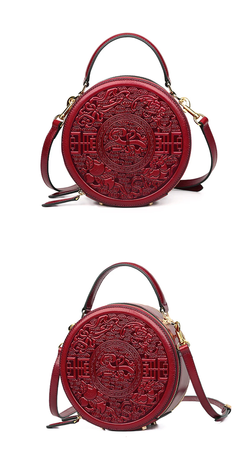 SUWERER Women Genuine Leather bag fashion cowhide Embossed bag luxury handbags women bags designer famous brand women bags