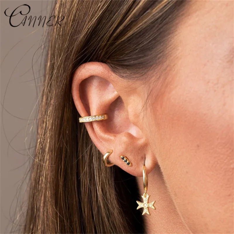 CANNER минималистичные толстые круглые бриллиантовые ювелирные изделия корейские