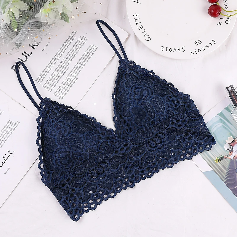 Бюстгальтер женский кружевной без косточек пикантный Бралетт с чашками пуш ап
