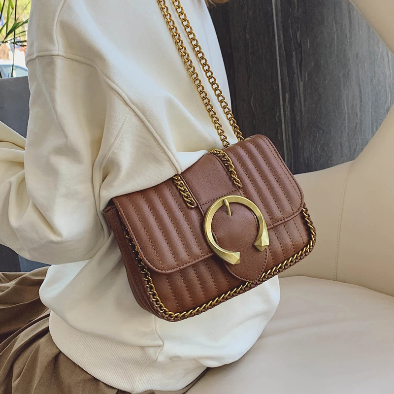 Винтажная модная женская квадратная сумка новинка 2019 Высококачественная