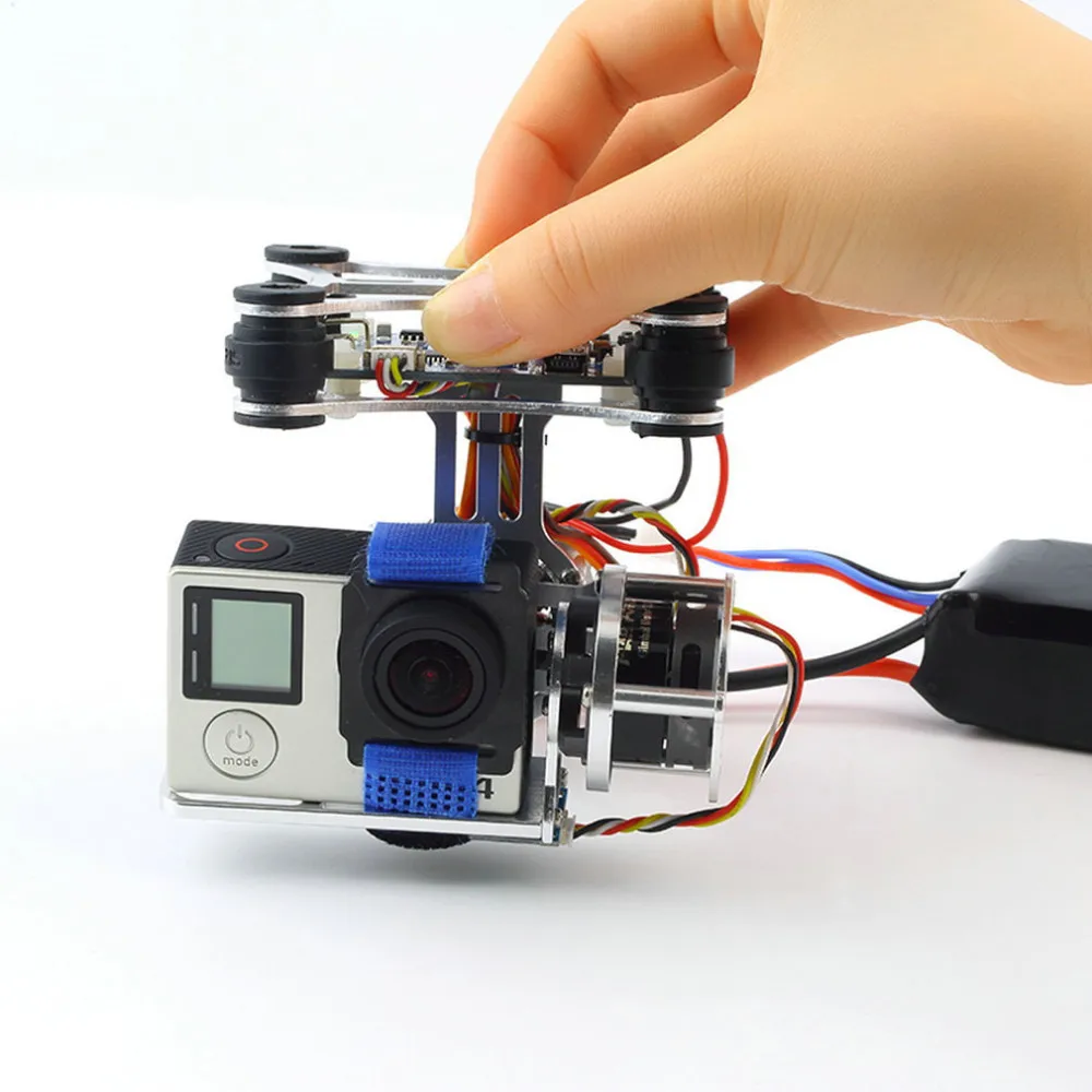 Суперсветильник Кая бесщеточная 2-осевая Карданная Камера Gopro CNC с двигателями и
