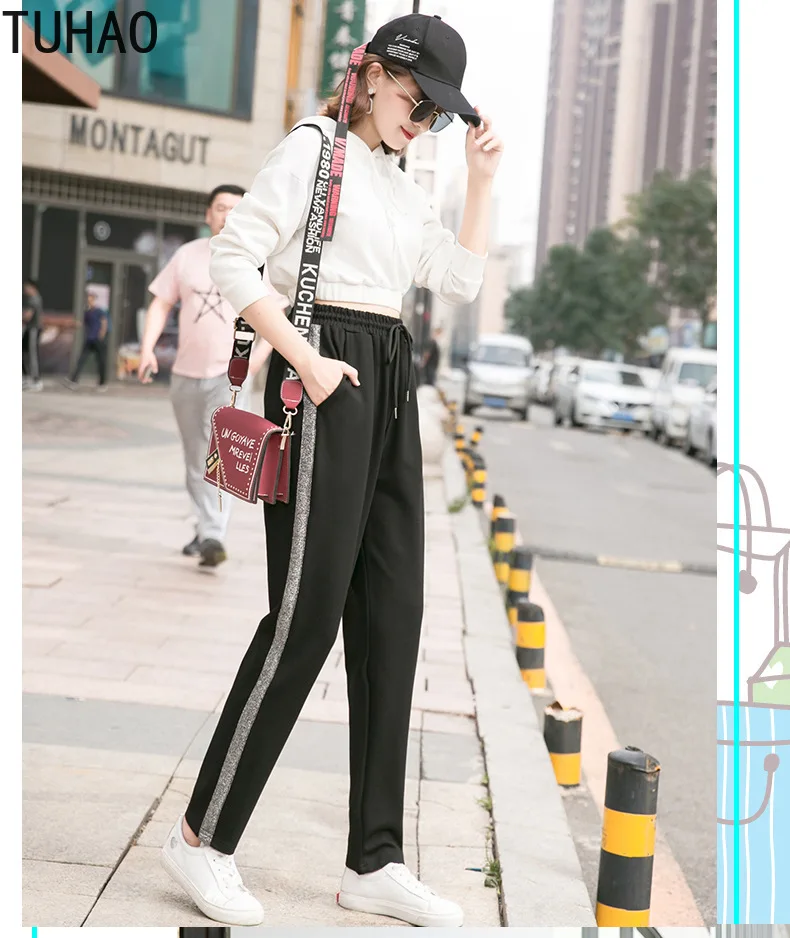 

TUHAO 2021 Winter Plus Velvet Extra-large 9XL 8XL 7XL 6XL 3XL Pants Plus SIZE Women's Clothing MOTHER MOM Casual Trousers WM04