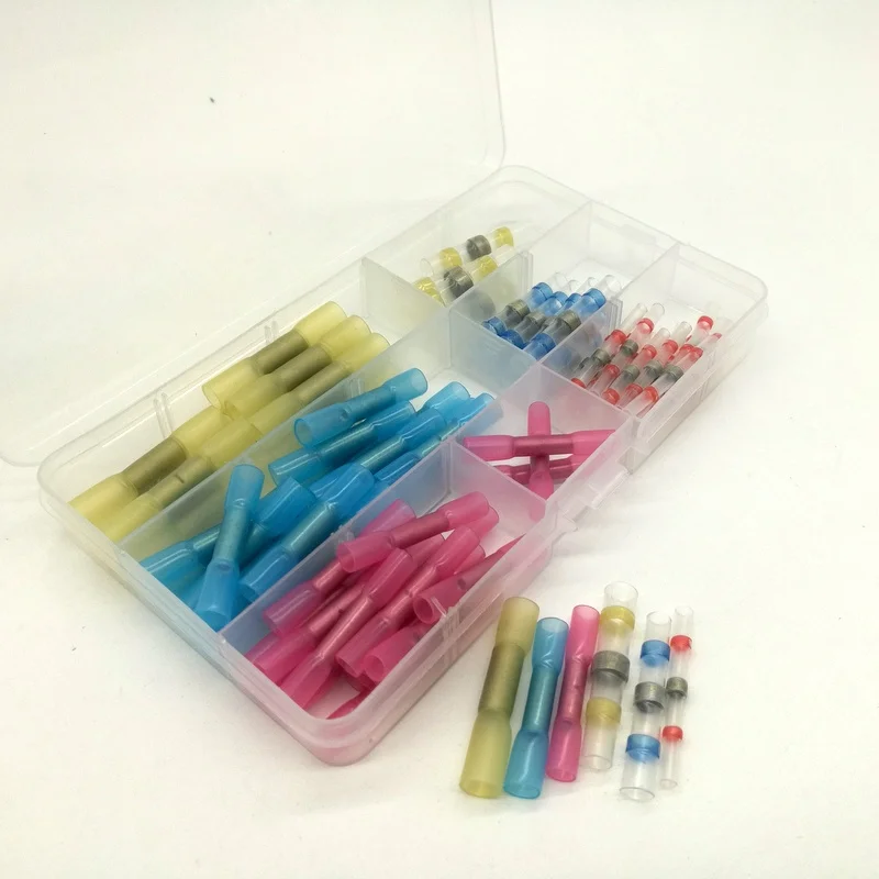 

Полностью изолированный термоусадочный стыковой соединитель, водонепроницаемый сращиваемый паяльник, 90 шт., набор обжимных клемм для элек...