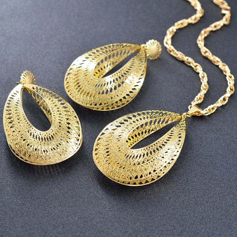 Солнечные ювелирные изделия классические большие Ювелирные наборы для женщин