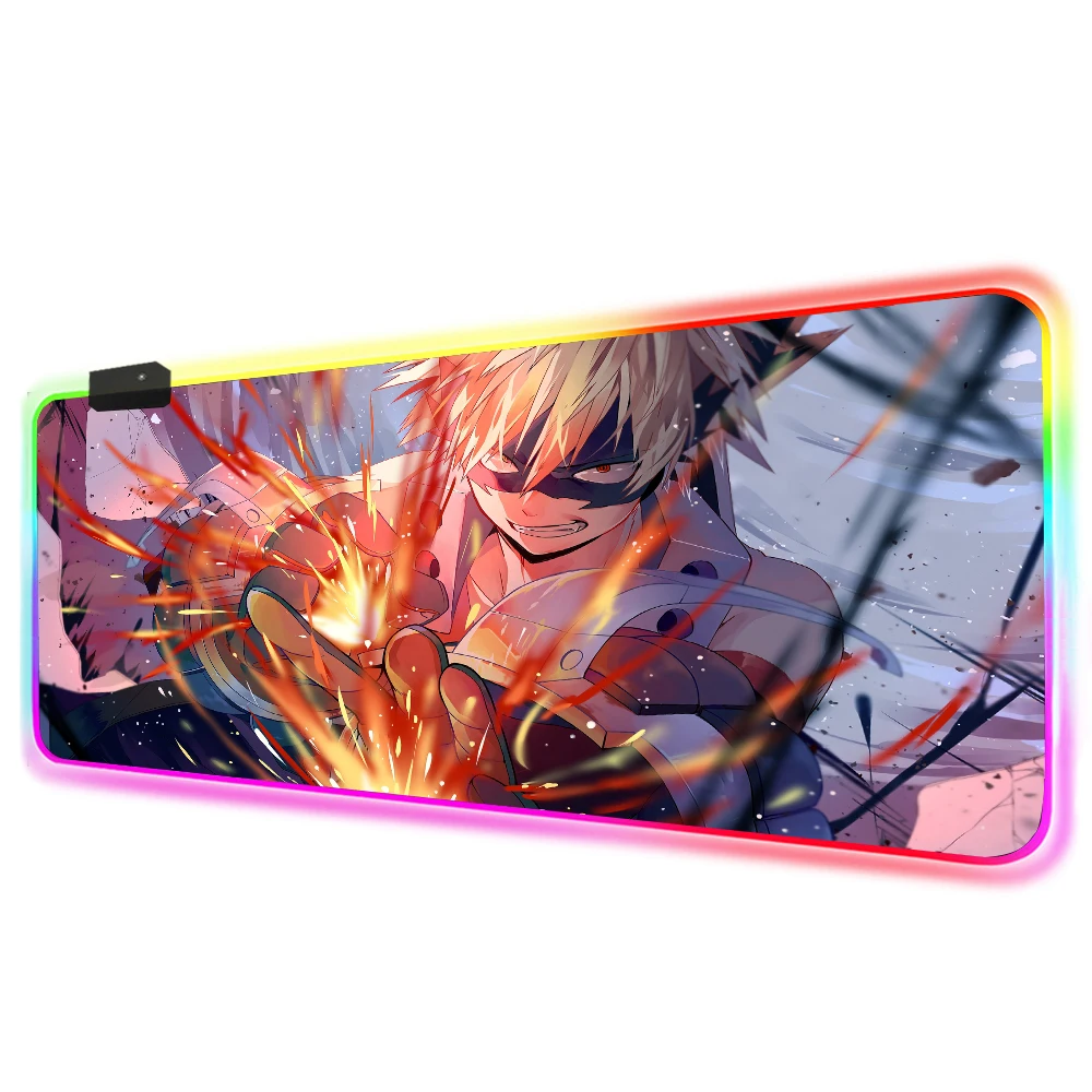 Коврик для мыши с RGB-подсветкой в стиле аниме My Hero Academia | Компьютеры и офис