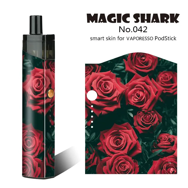 Чехол для вейпа Maigc из ПВХ с изображением акулы дерева цветка милитари дьявола