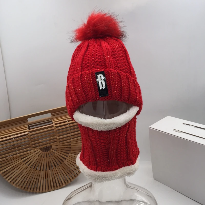 CouplesBlack red beanie женская зимняя шапка с добавлением шерсти зимние наушники
