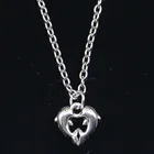 Новое модное ожерелье 11x11 мм двойные Подвески дельфина Короткие Длинные женские и мужские Colar Подарочные ювелирные изделия Чокер