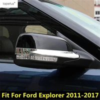 abs accessories for ford explorer 2011 2017 side rearview mirror strip protector molding cover kit trim 2 piece set exterior
